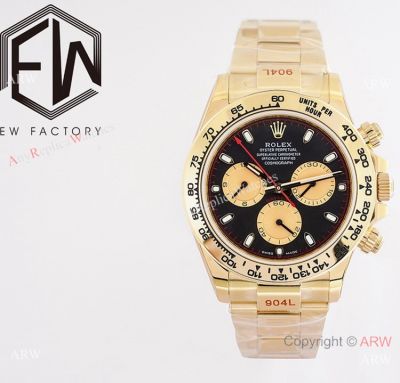 Swiss Rolex Paul Newman Daytona Yellow gold Watch in A7750